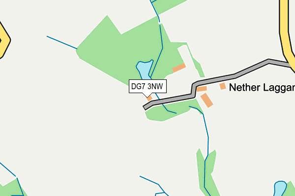 DG7 3NW map - OS OpenMap – Local (Ordnance Survey)