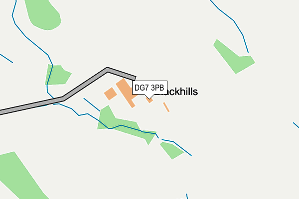 DG7 3PB map - OS OpenMap – Local (Ordnance Survey)
