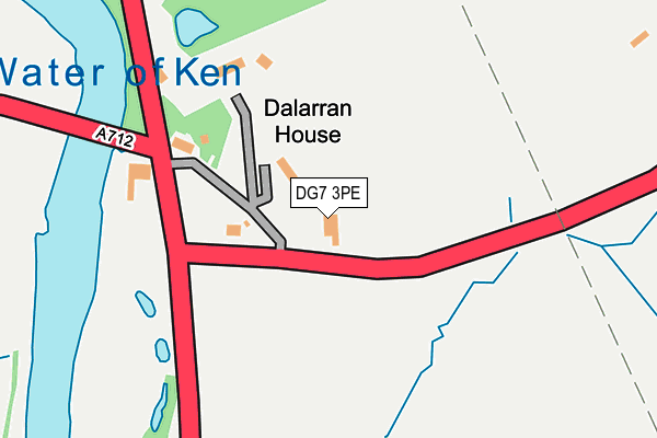 DG7 3PE map - OS OpenMap – Local (Ordnance Survey)