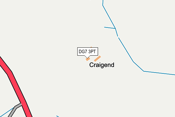 DG7 3PT map - OS OpenMap – Local (Ordnance Survey)