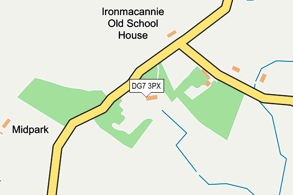 DG7 3PX map - OS OpenMap – Local (Ordnance Survey)