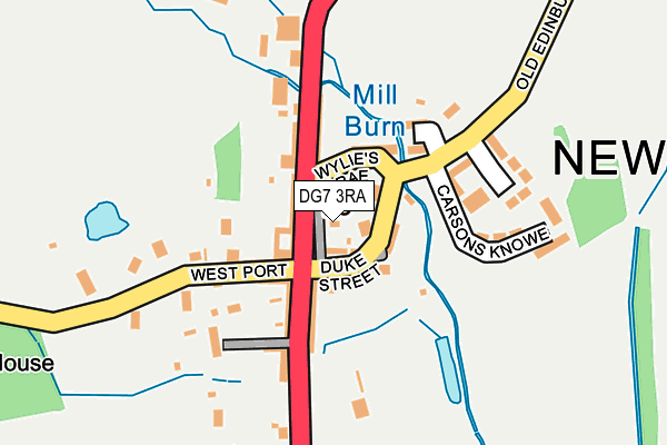 DG7 3RA map - OS OpenMap – Local (Ordnance Survey)