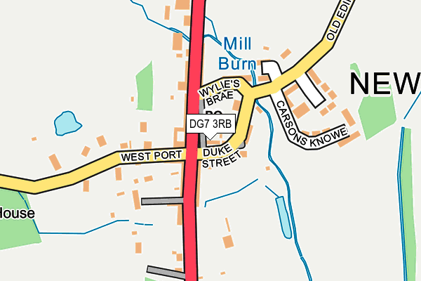 DG7 3RB map - OS OpenMap – Local (Ordnance Survey)