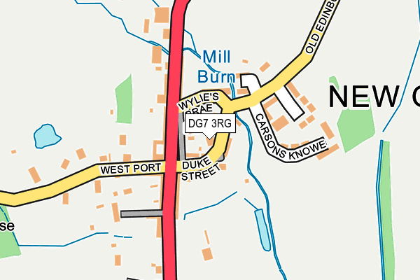 DG7 3RG map - OS OpenMap – Local (Ordnance Survey)