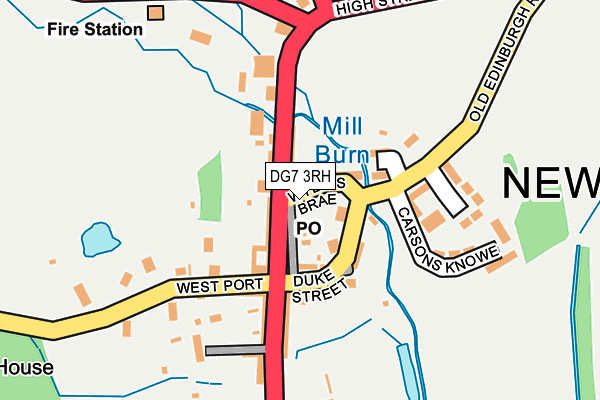 DG7 3RH map - OS OpenMap – Local (Ordnance Survey)