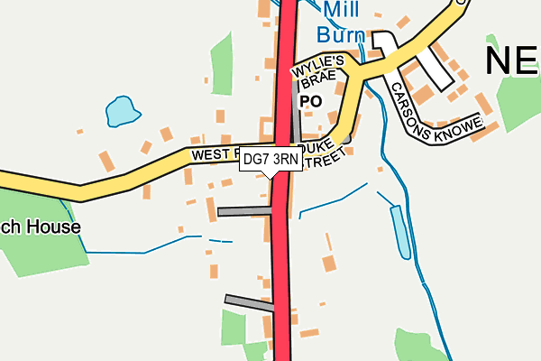 DG7 3RN map - OS OpenMap – Local (Ordnance Survey)