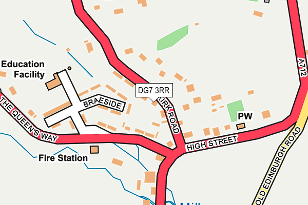 DG7 3RR map - OS OpenMap – Local (Ordnance Survey)