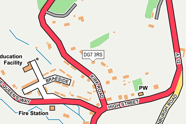 DG7 3RS map - OS OpenMap – Local (Ordnance Survey)