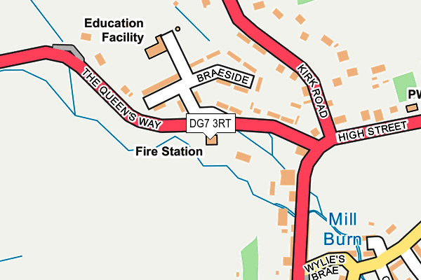 DG7 3RT map - OS OpenMap – Local (Ordnance Survey)