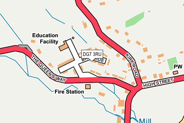 DG7 3RU map - OS OpenMap – Local (Ordnance Survey)