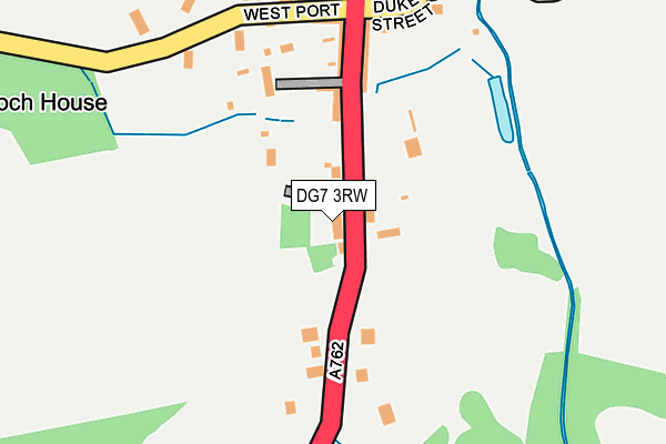 DG7 3RW map - OS OpenMap – Local (Ordnance Survey)