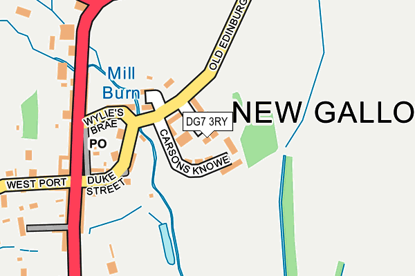 DG7 3RY map - OS OpenMap – Local (Ordnance Survey)