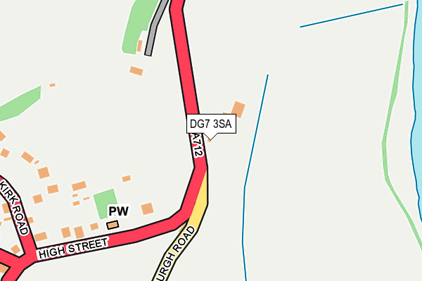 DG7 3SA map - OS OpenMap – Local (Ordnance Survey)