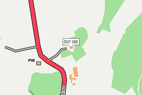 DG7 3SD map - OS OpenMap – Local (Ordnance Survey)