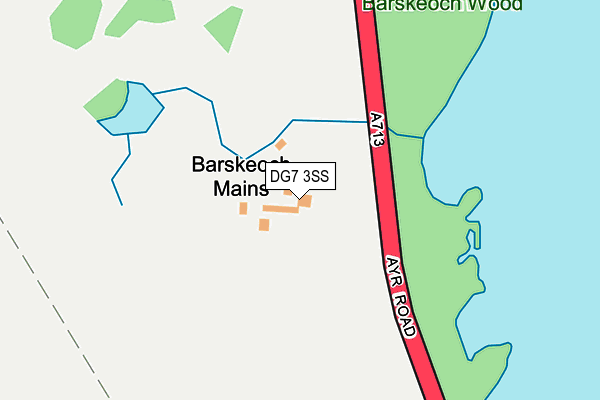 DG7 3SS map - OS OpenMap – Local (Ordnance Survey)