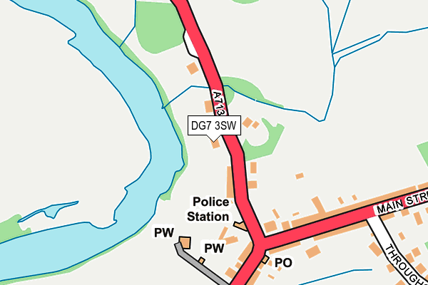 DG7 3SW map - OS OpenMap – Local (Ordnance Survey)