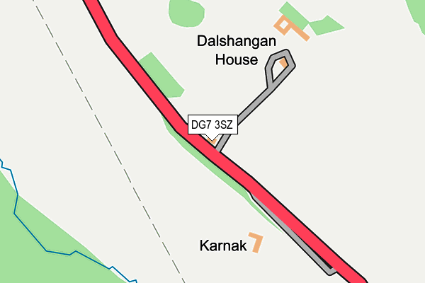 DG7 3SZ map - OS OpenMap – Local (Ordnance Survey)