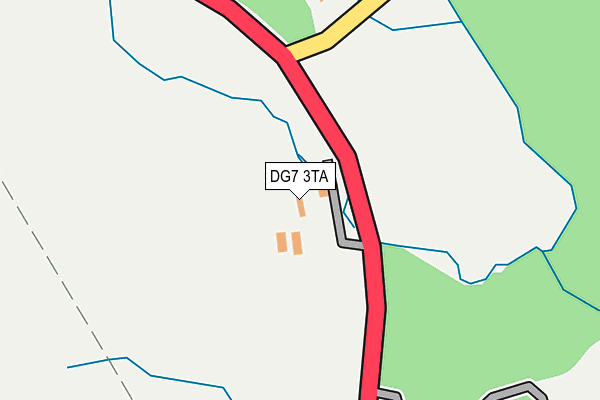DG7 3TA map - OS OpenMap – Local (Ordnance Survey)