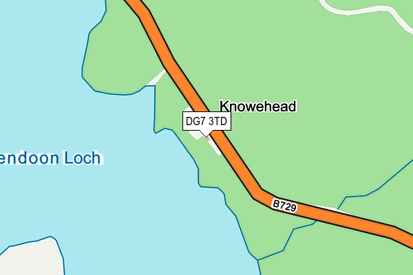 DG7 3TD map - OS OpenMap – Local (Ordnance Survey)