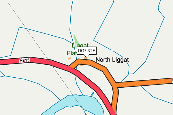DG7 3TF map - OS OpenMap – Local (Ordnance Survey)
