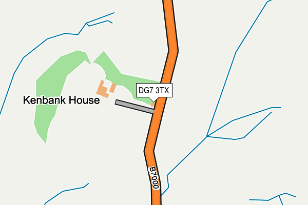 DG7 3TX map - OS OpenMap – Local (Ordnance Survey)