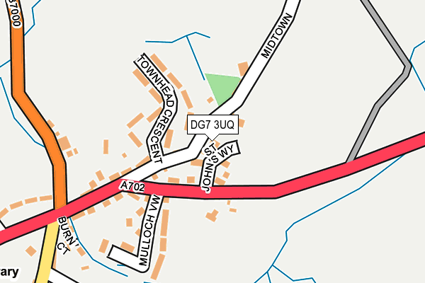 DG7 3UQ map - OS OpenMap – Local (Ordnance Survey)