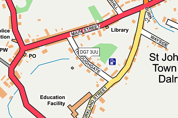 DG7 3UU map - OS OpenMap – Local (Ordnance Survey)