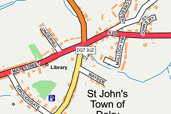 DG7 3UZ map - OS OpenMap – Local (Ordnance Survey)