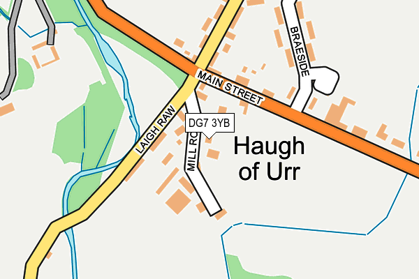 DG7 3YB map - OS OpenMap – Local (Ordnance Survey)