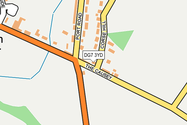 DG7 3YD map - OS OpenMap – Local (Ordnance Survey)
