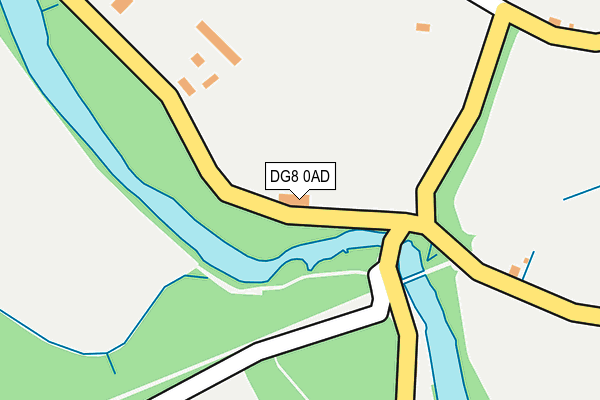 DG8 0AD map - OS OpenMap – Local (Ordnance Survey)