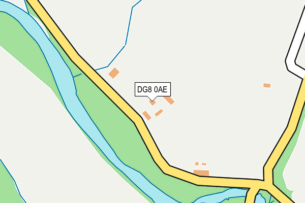 DG8 0AE map - OS OpenMap – Local (Ordnance Survey)