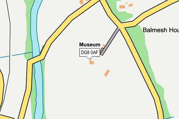 DG8 0AF map - OS OpenMap – Local (Ordnance Survey)