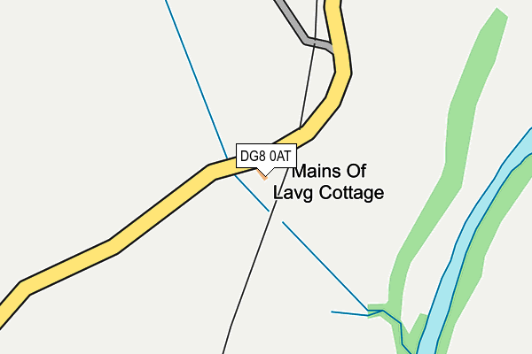 DG8 0AT map - OS OpenMap – Local (Ordnance Survey)