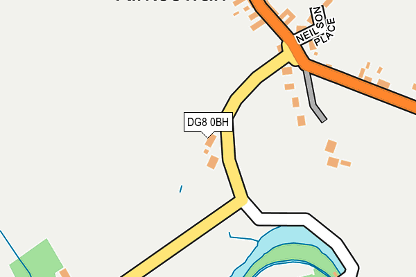 DG8 0BH map - OS OpenMap – Local (Ordnance Survey)