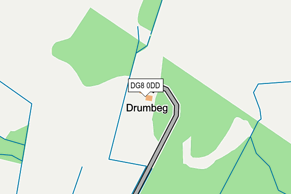 DG8 0DD map - OS OpenMap – Local (Ordnance Survey)