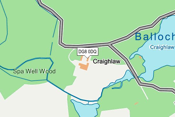 DG8 0DQ map - OS OpenMap – Local (Ordnance Survey)