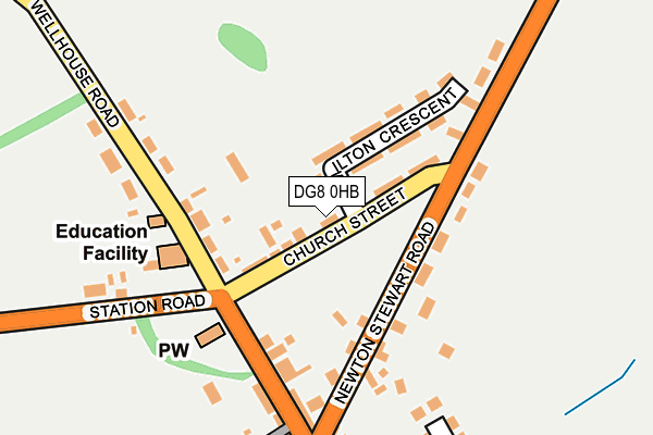 DG8 0HB map - OS OpenMap – Local (Ordnance Survey)