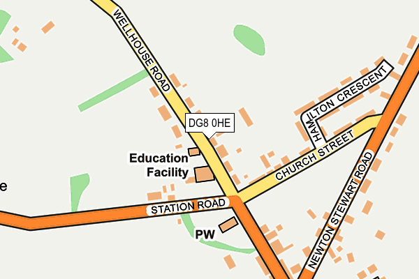 DG8 0HE map - OS OpenMap – Local (Ordnance Survey)