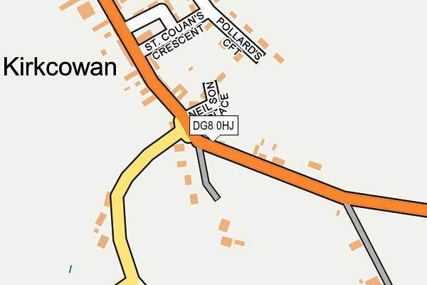 DG8 0HJ map - OS OpenMap – Local (Ordnance Survey)