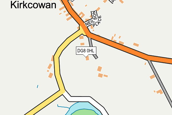 DG8 0HL map - OS OpenMap – Local (Ordnance Survey)
