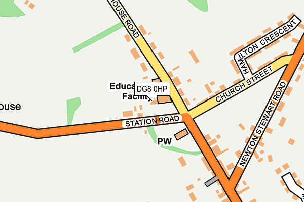 DG8 0HP map - OS OpenMap – Local (Ordnance Survey)