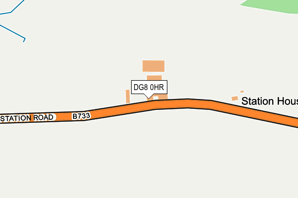 DG8 0HR map - OS OpenMap – Local (Ordnance Survey)