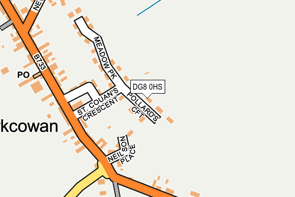 DG8 0HS map - OS OpenMap – Local (Ordnance Survey)
