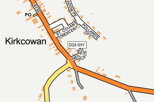 DG8 0HY map - OS OpenMap – Local (Ordnance Survey)