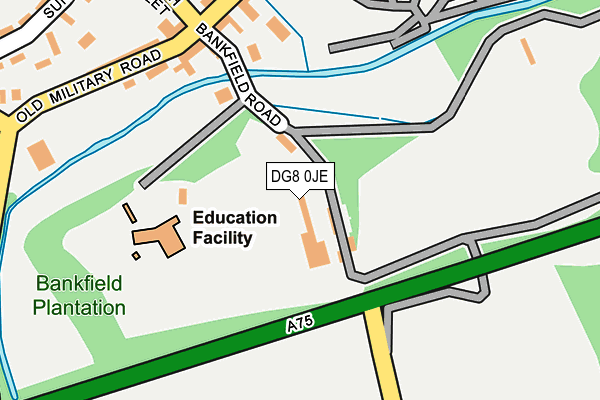 DG8 0JE map - OS OpenMap – Local (Ordnance Survey)