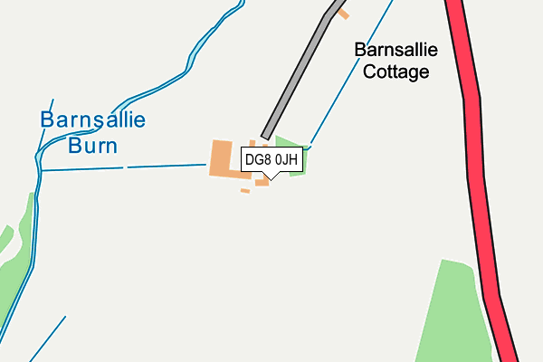 DG8 0JH map - OS OpenMap – Local (Ordnance Survey)