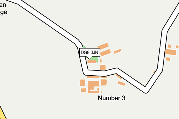 DG8 0JN map - OS OpenMap – Local (Ordnance Survey)