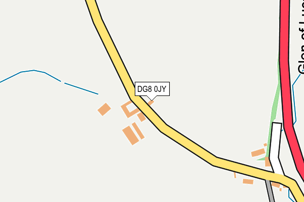 DG8 0JY map - OS OpenMap – Local (Ordnance Survey)