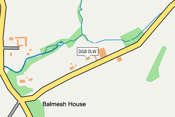 DG8 0LW map - OS OpenMap – Local (Ordnance Survey)